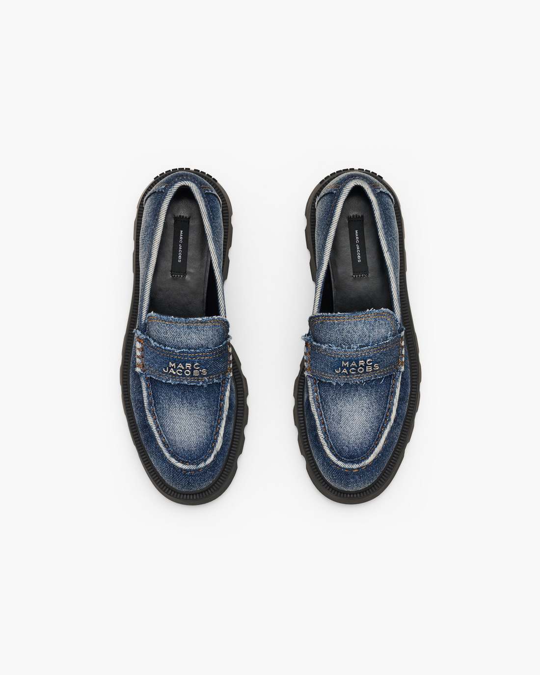 Marc Jacobs The Faded Denim Frankie Loafer Faded Vintage Indigo
