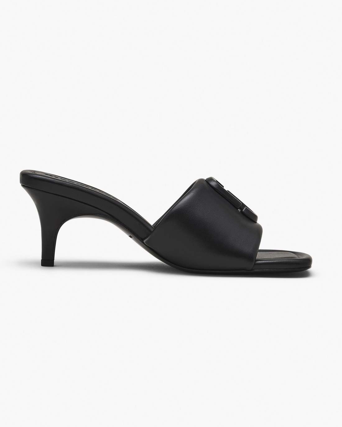 Marc Jacobs The Leather J Marc Heeled Sandal Black