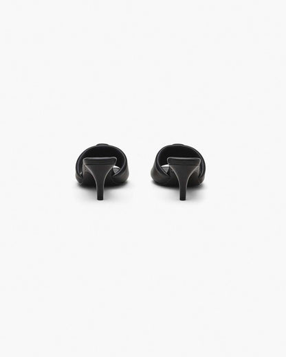Marc Jacobs The Leather J Marc Heeled Sandal Black