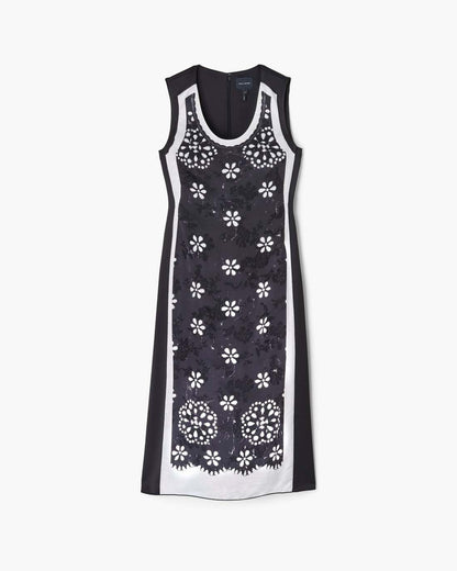 Marc Jacobs Trompe L'Oeil Eyelet Dress Black/White