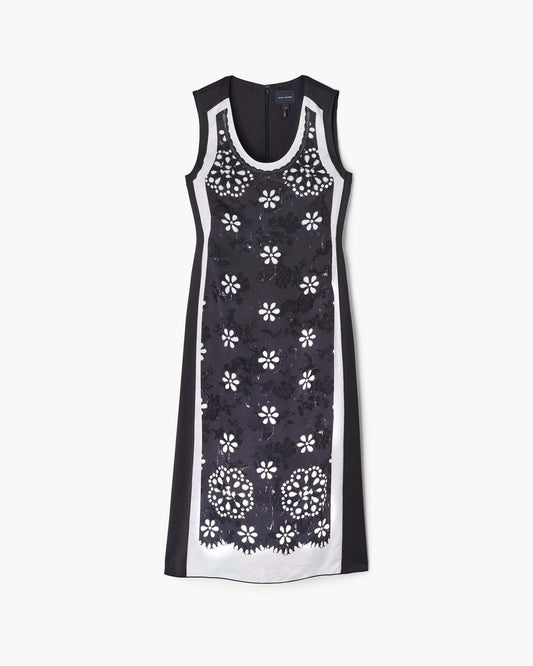 Marc Jacobs Trompe L'Oeil Eyelet Dress Black/White