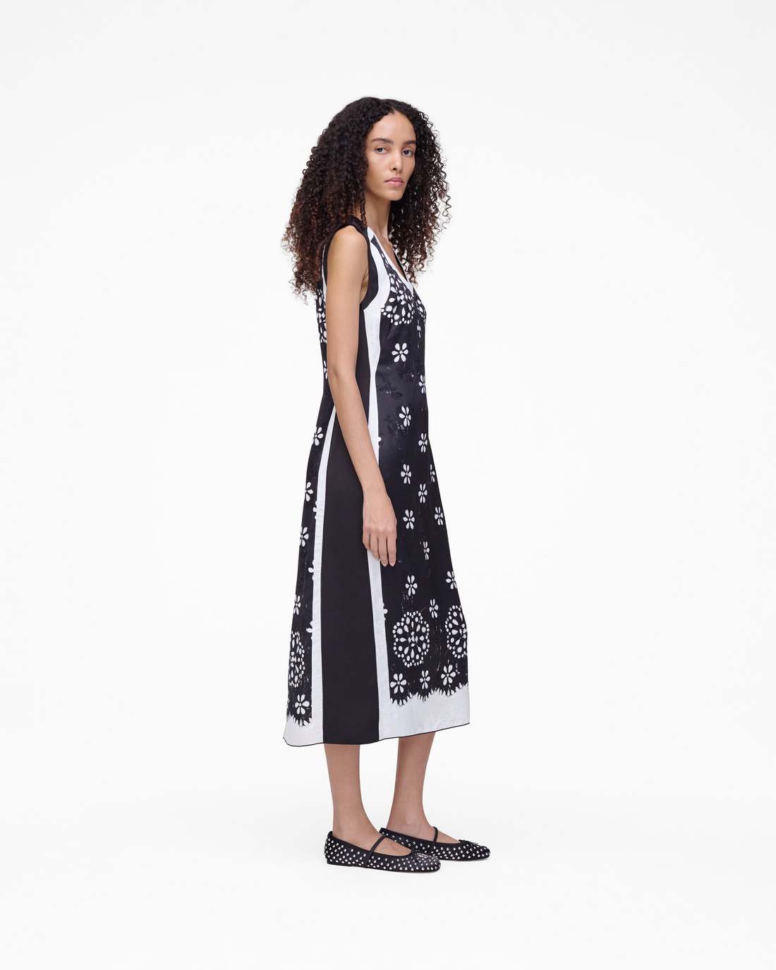 Marc Jacobs Trompe L'Oeil Eyelet Dress Black/White