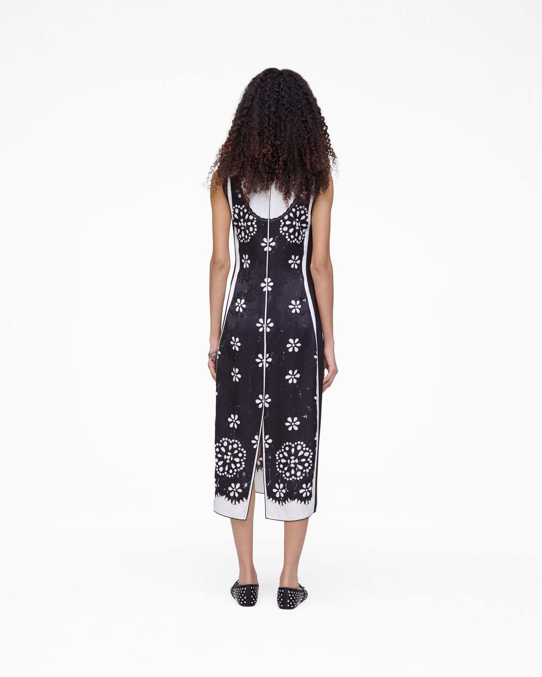 Marc Jacobs Trompe L'Oeil Eyelet Dress Black/White