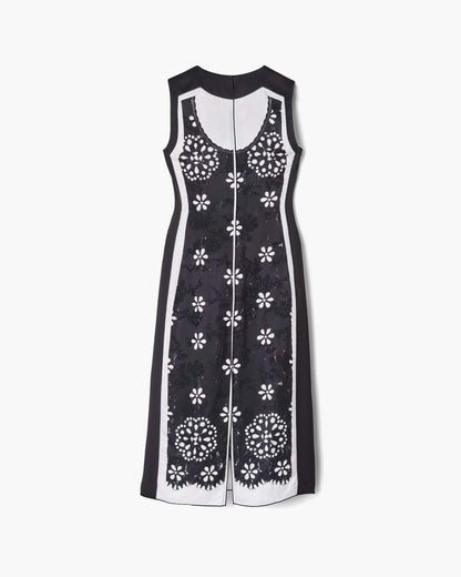 Marc Jacobs Trompe L'Oeil Eyelet Dress Black/White