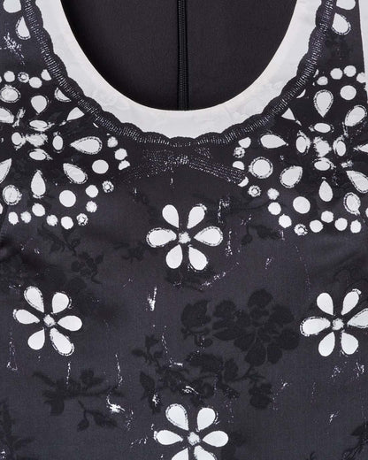Marc Jacobs Trompe L'Oeil Eyelet Dress Black/White