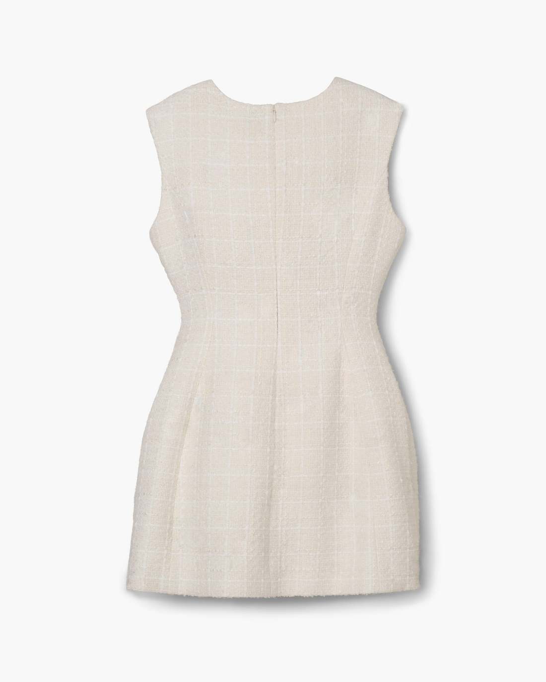 Marc Jacobs Sculptural Tweed Dress Ivory