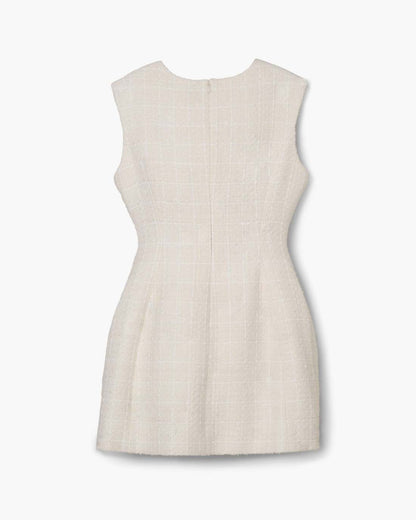 Marc Jacobs Sculptural Tweed Dress Ivory