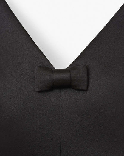 Marc Jacobs Satin Bow Dress Black