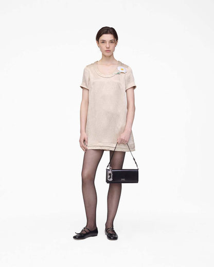Marc Jacobs Crushed Satin Dress Champagne