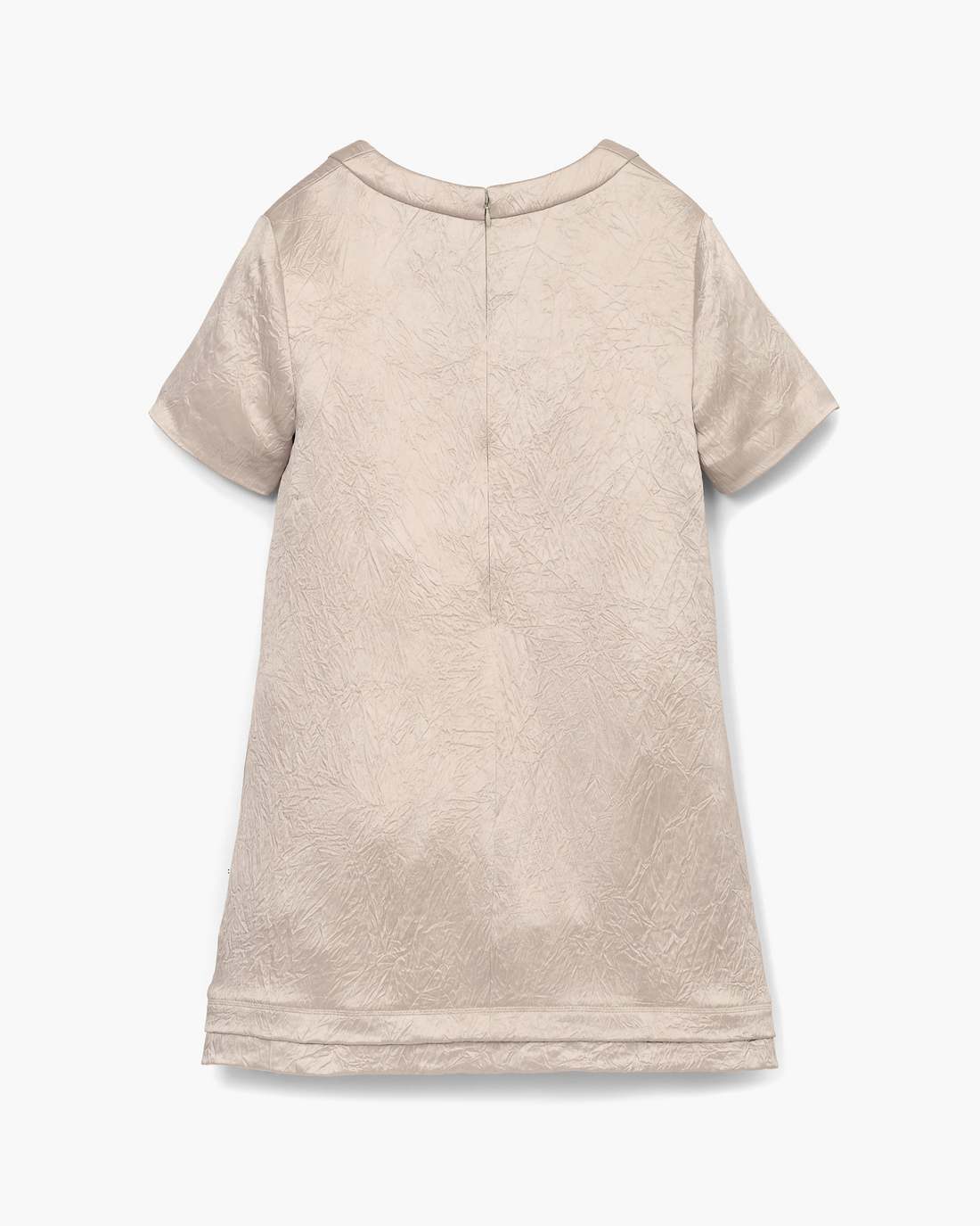 Marc Jacobs Crushed Satin Dress Champagne
