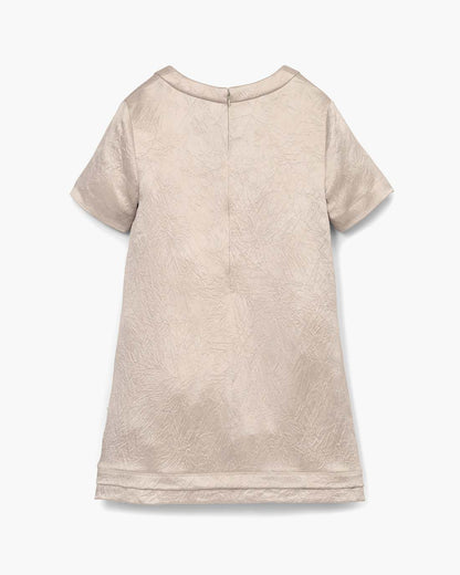 Marc Jacobs Crushed Satin Dress Champagne