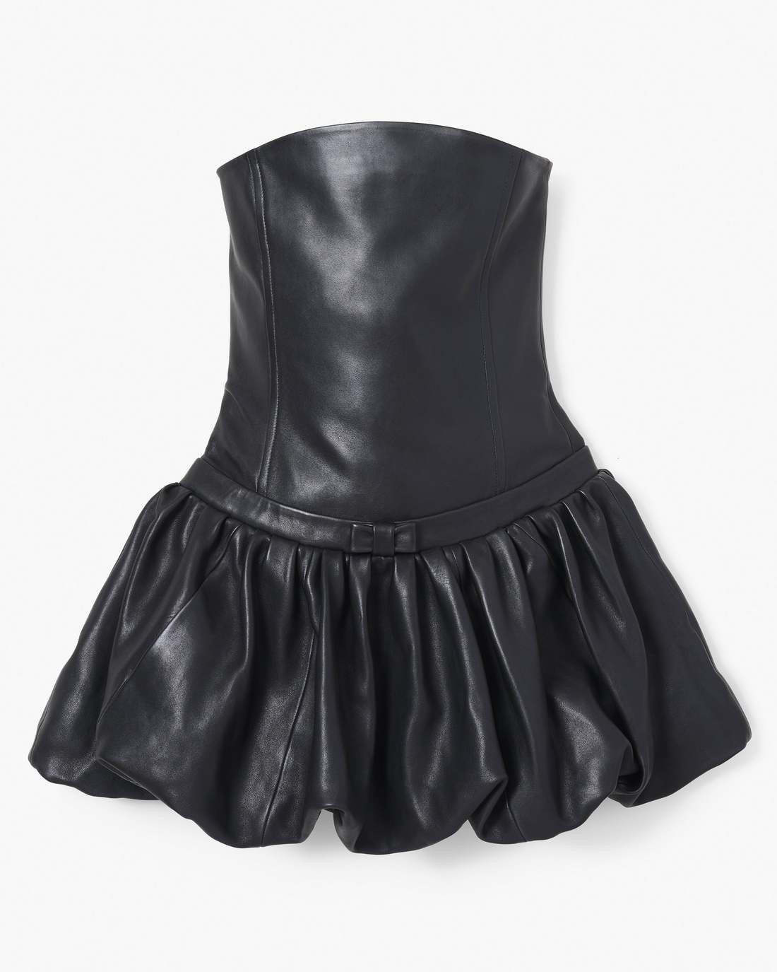 Marc Jacobs The Leather Bubble Dress Black