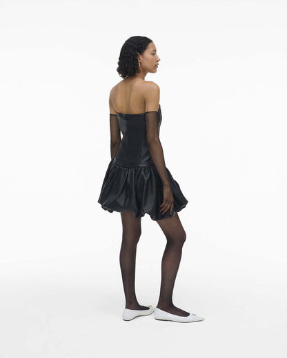 Marc Jacobs The Leather Bubble Dress Black