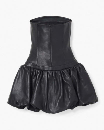 Marc Jacobs The Leather Bubble Dress Black
