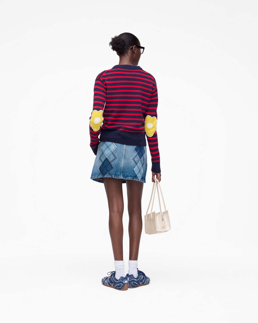 Marc Jacobs Joy Striped Crewneck Navy/Red