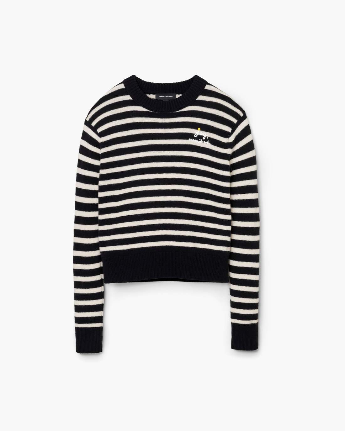Marc Jacobs Joy Striped Crewneck Black/White