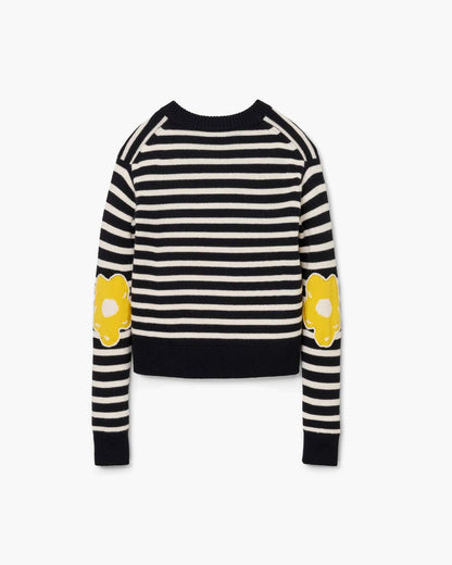 Marc Jacobs Joy Striped Crewneck Black/White