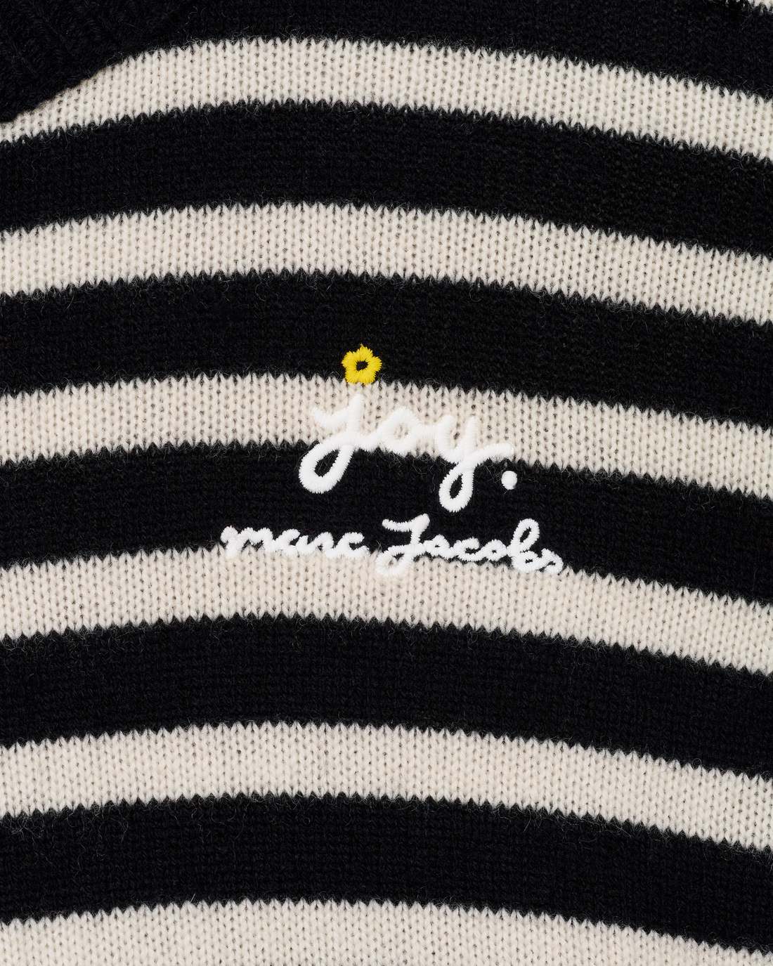 Marc Jacobs Joy Striped Crewneck Black/White