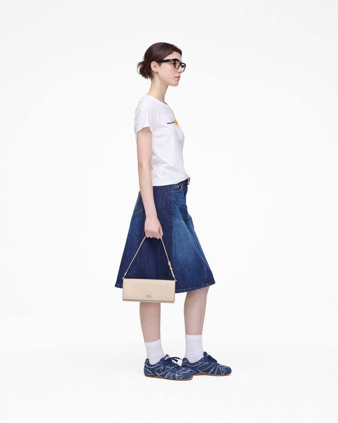 Marc Jacobs Daisy Logo Slim Tee White