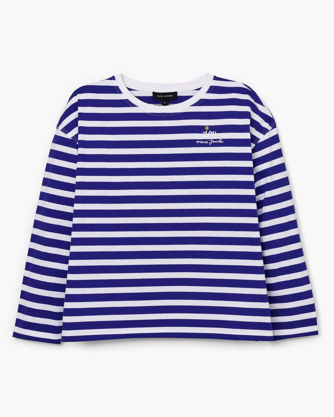 Marc Jacobs Daisy Striped Longsleeve Pansy/White