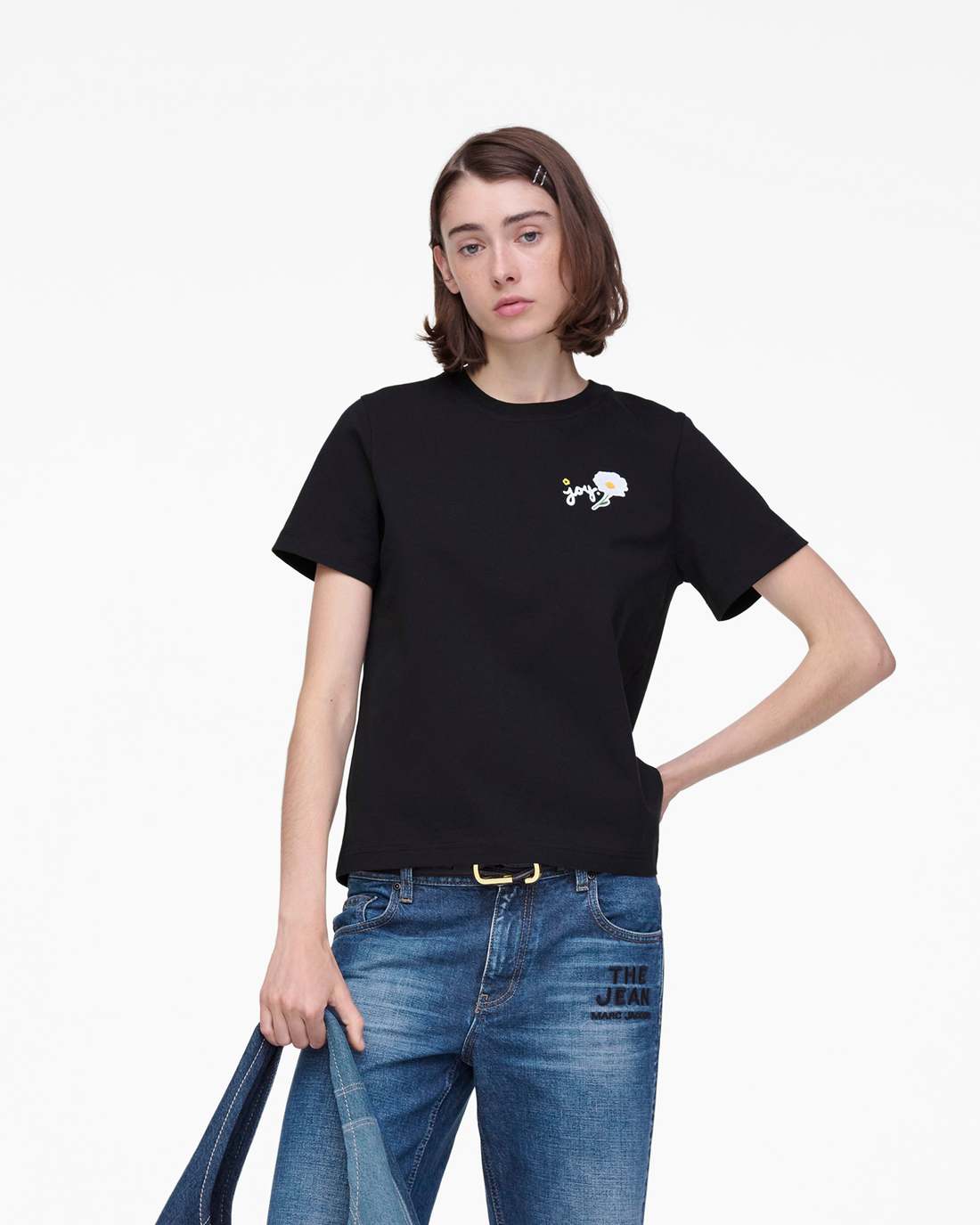 Marc Jacobs Marc Is Joy Daisy Baby Tee Black