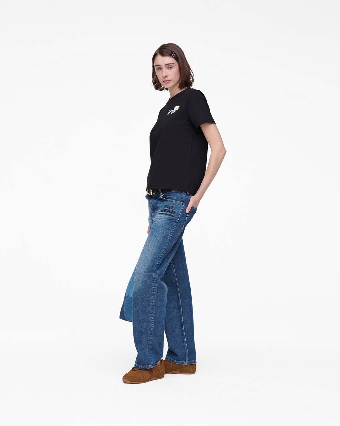 Marc Jacobs Marc Is Joy Daisy Baby Tee Black