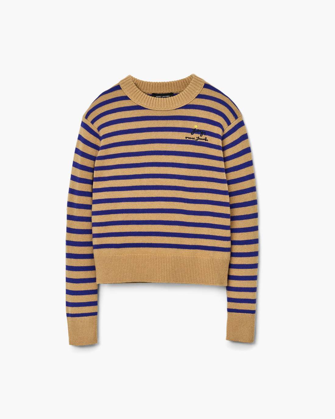Marc Jacobs Joy Striped Crewneck Camel/Pansy