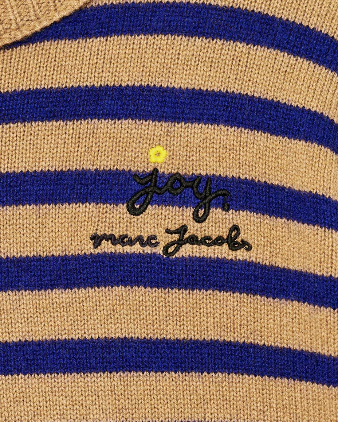 Marc Jacobs Joy Striped Crewneck Camel/Pansy