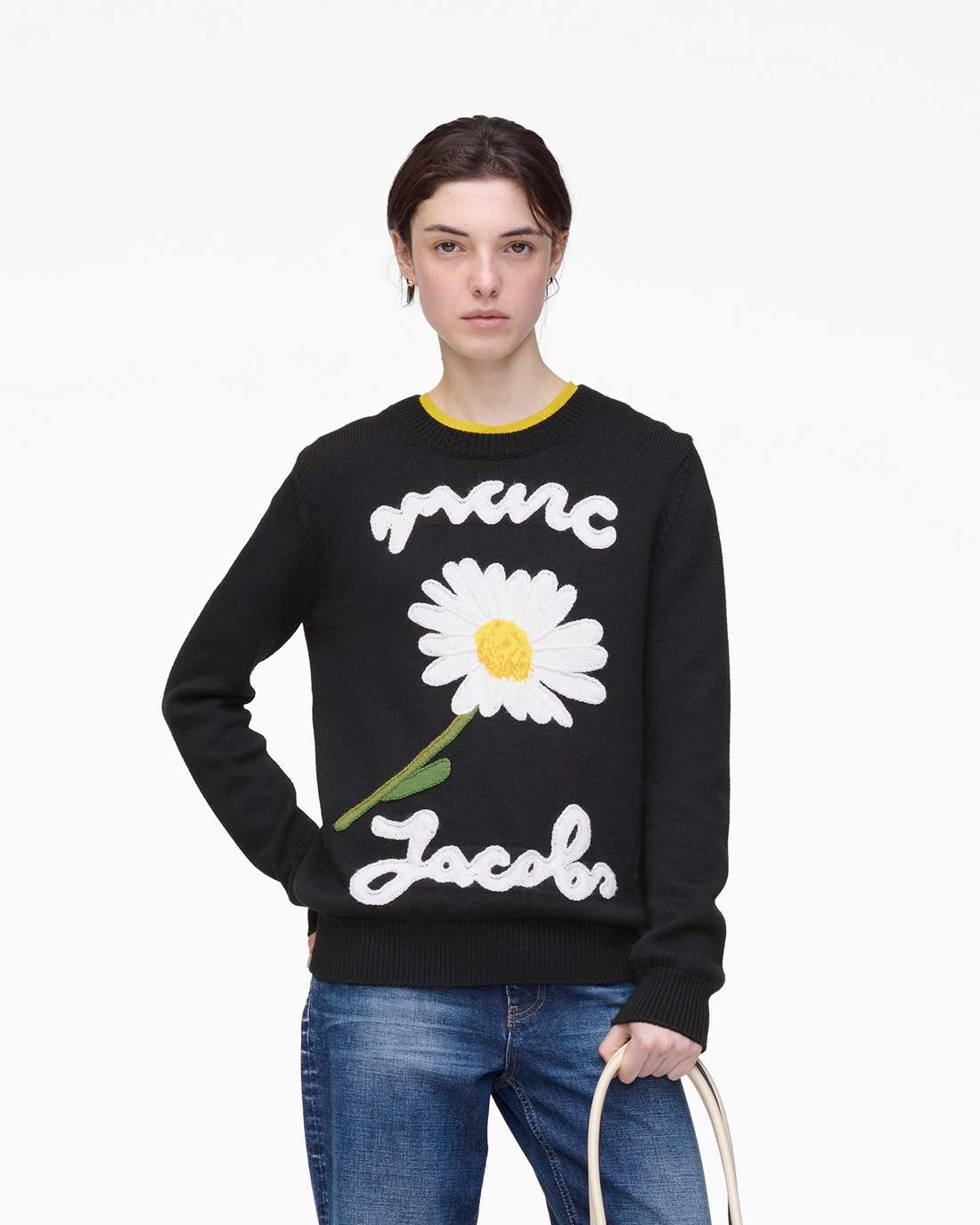 Marc Jacobs Marc Is Joy Jacquard Crewneck Black