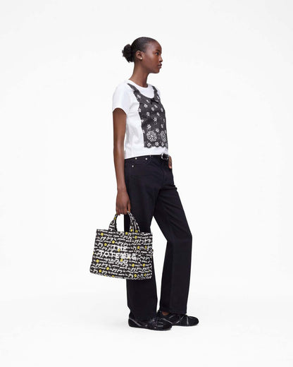 Marc Jacobs Trompe L'Oeil Eyelet Slim Tee White Multi