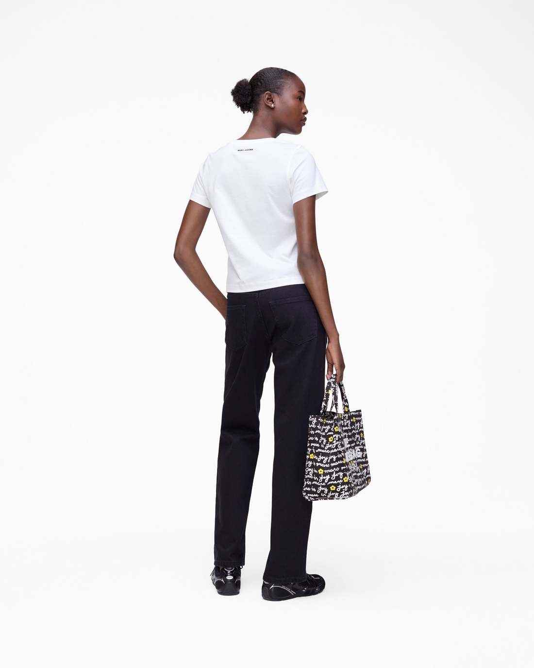 Marc Jacobs Trompe L'Oeil Eyelet Slim Tee White Multi
