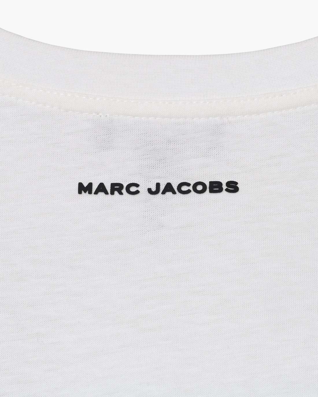 Marc Jacobs Trompe L'Oeil Eyelet Slim Tee White Multi