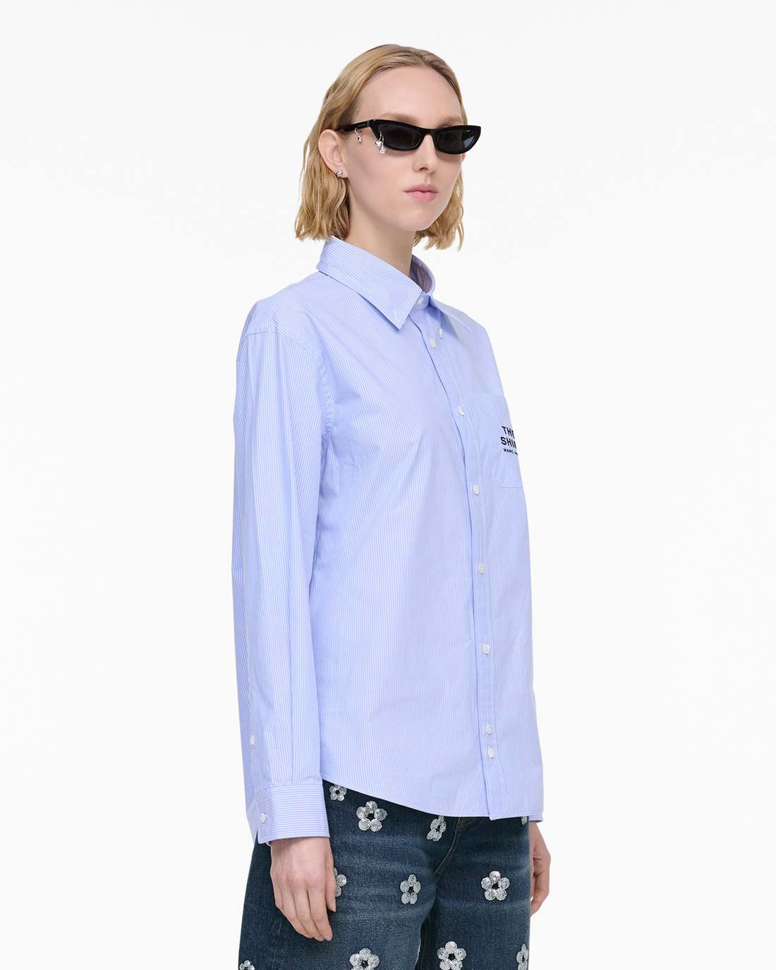 Marc Jacobs THE STRIPED SHIRT Sky Blue