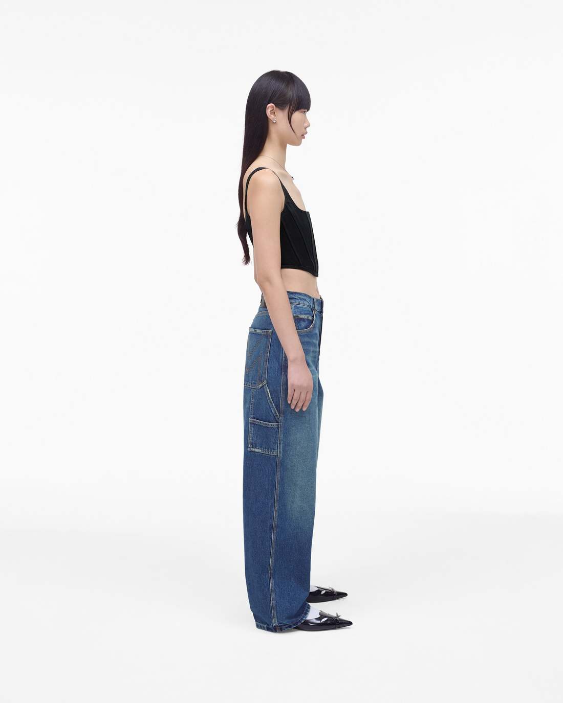 Marc Jacobs The Denim Bustier Black