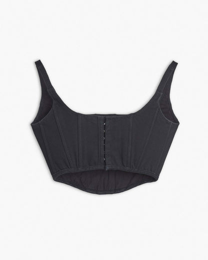 Marc Jacobs The Denim Bustier Black