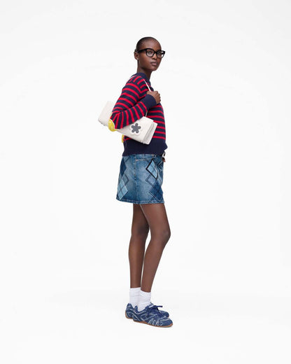Marc Jacobs Argyle Patchwork Mini Skirt Bright Indigo