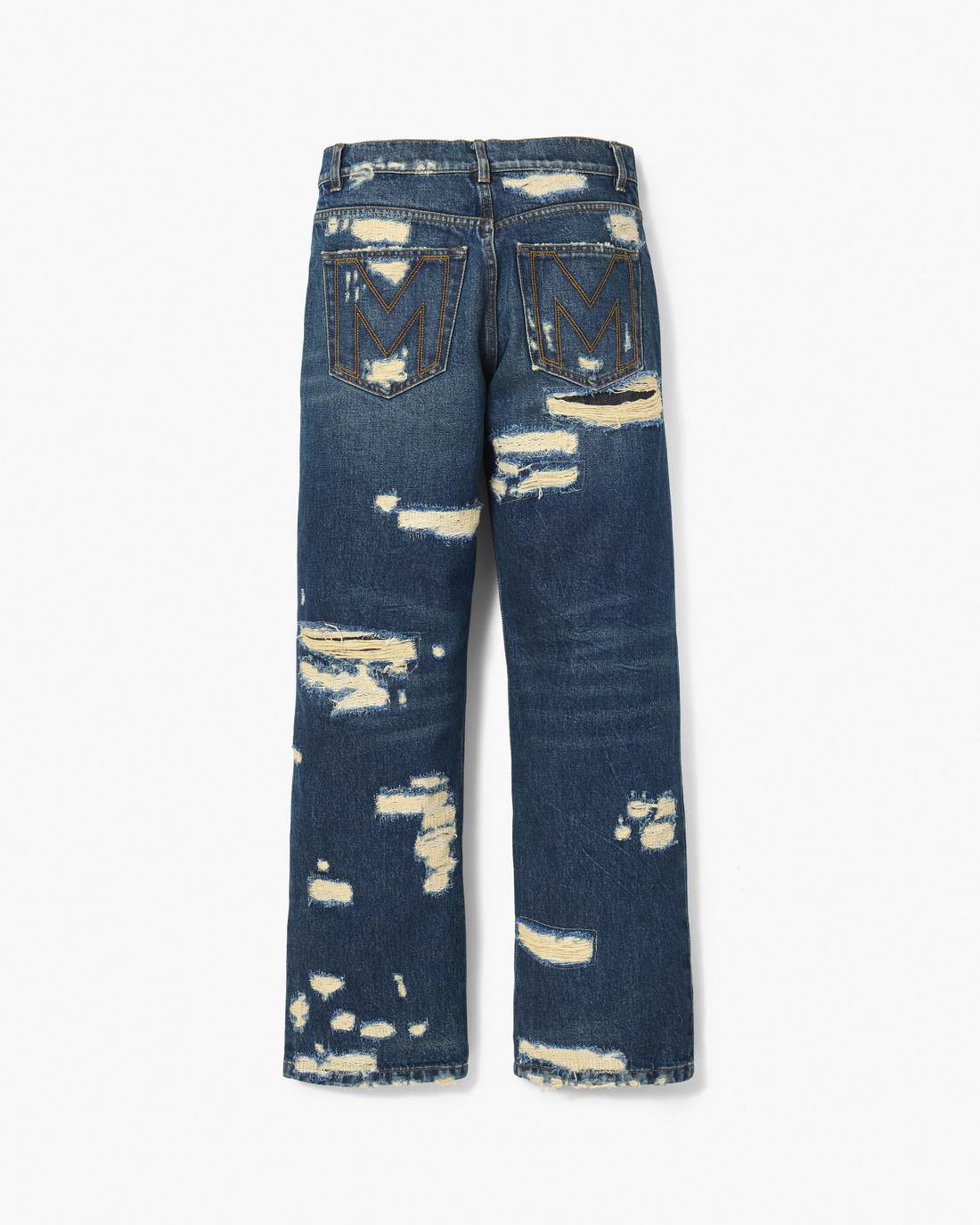 Marc Jacobs The Rip And Repair Straight Jean Punk Indigo