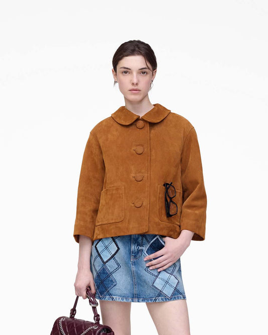 Marc Jacobs Suede Doll Jacket Copper