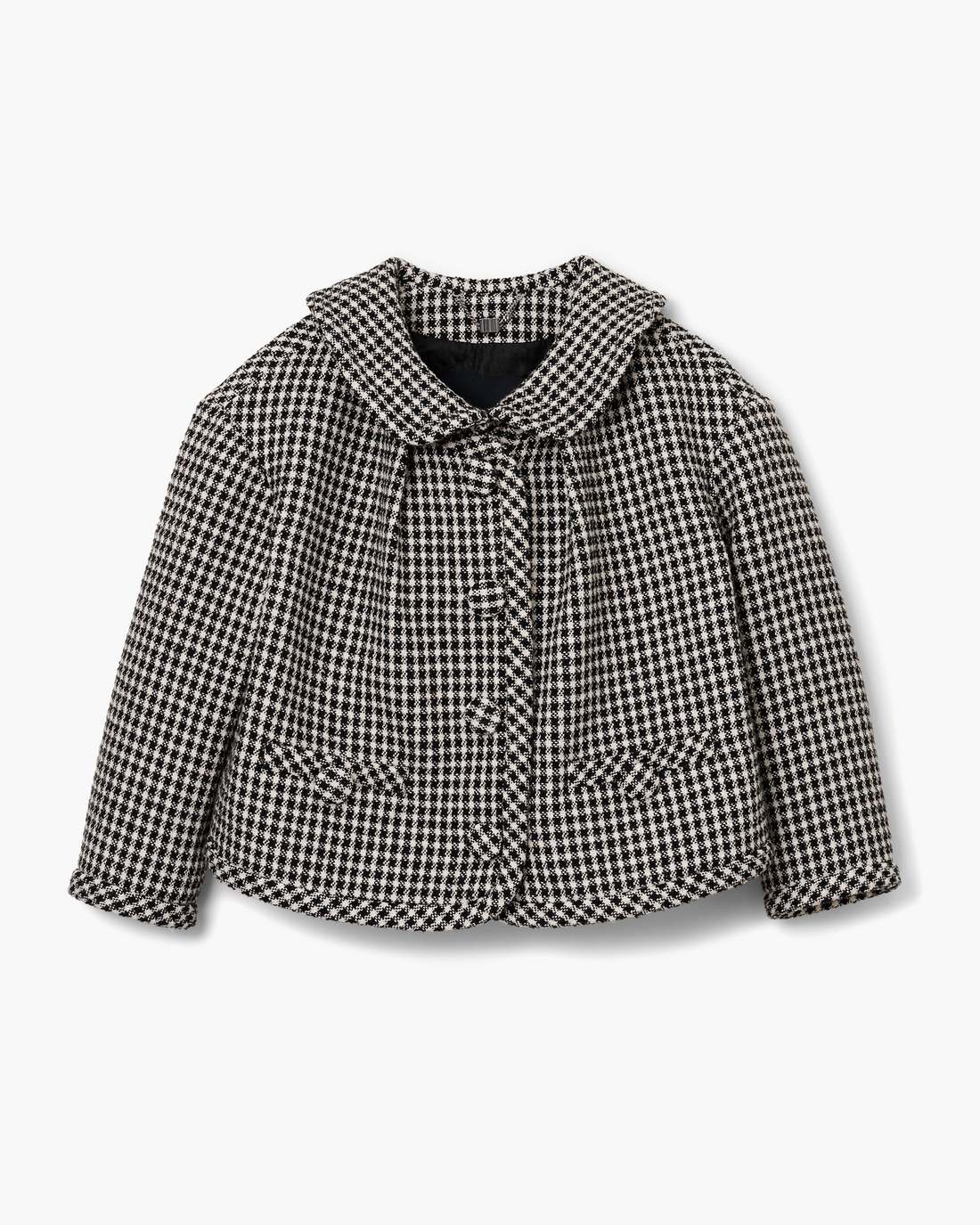 Marc Jacobs Gingham Tweed Jacket Black Multi