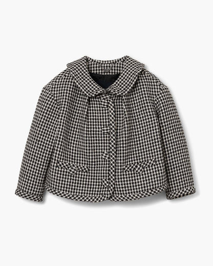 Marc Jacobs Gingham Tweed Jacket Black Multi