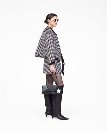 Marc Jacobs Gingham Tweed Jacket Black Multi