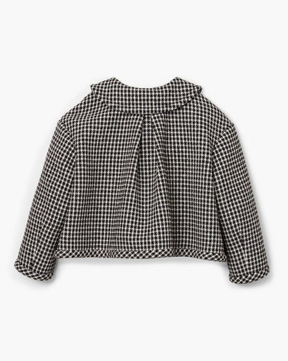 Marc Jacobs Gingham Tweed Jacket Black Multi