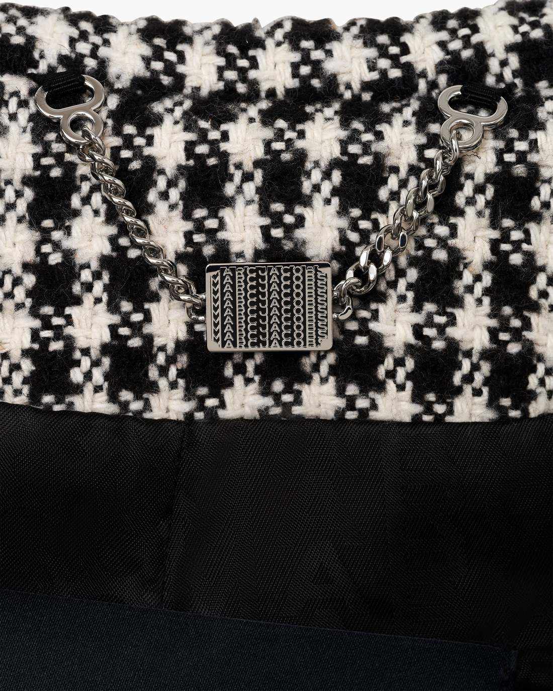 Marc Jacobs Gingham Tweed Jacket Black Multi