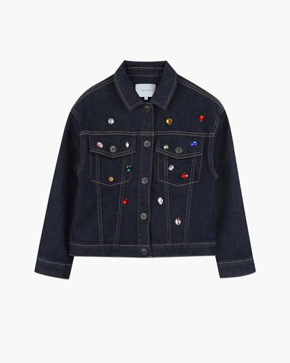 Marc Jacobs The Charm Denim Jacket Blue