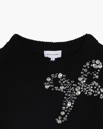 Marc Jacobs The Gem Bow Sweater Black