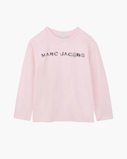 Marc Jacobs The Gem Daisy Logo Tee Pink