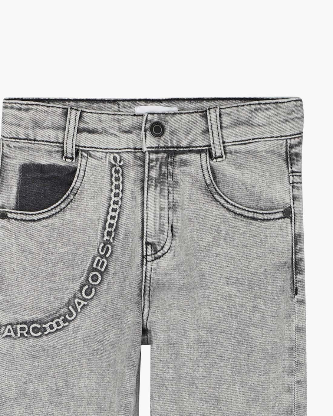 Marc Jacobs The Trompe Loeil Chain Jeans Black