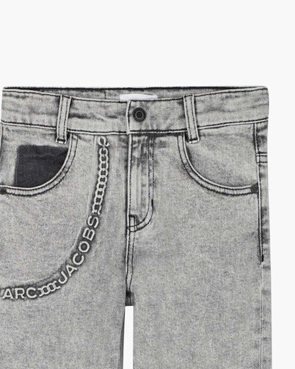 Marc Jacobs The Trompe Loeil Chain Jeans Black
