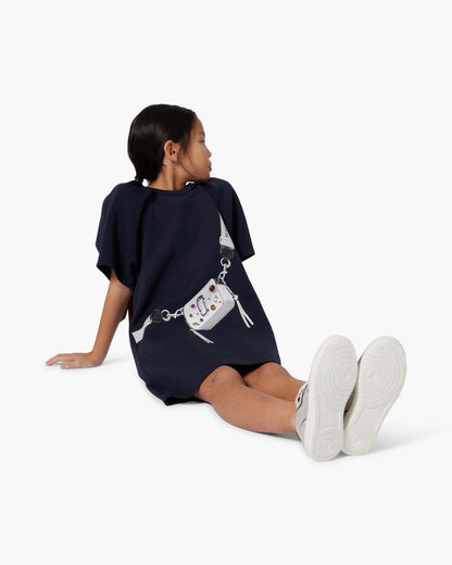 Marc Jacobs The Trompe Loeil Snapshot Dress Navy