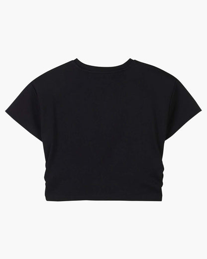 Marc Jacobs The Crystal Daisy Cropped Shirt Black